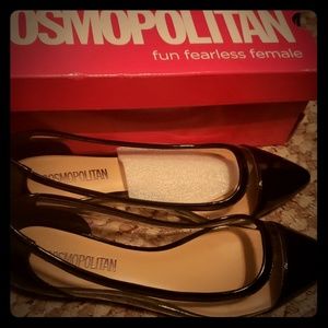 cosmopolitan black flats